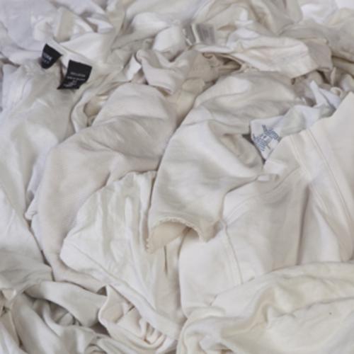 All Rags R701-50 Reclaimed Cotton Rag 15x15, White