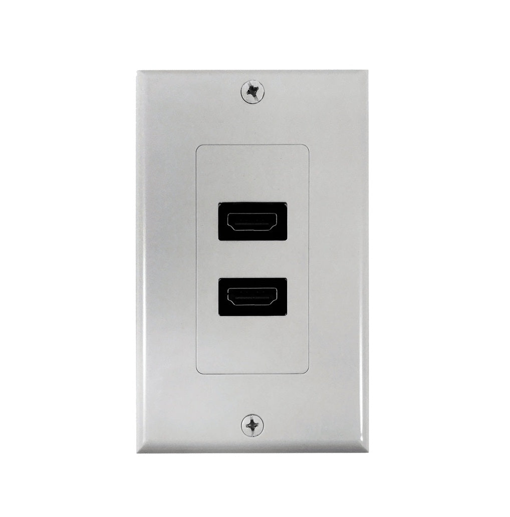 Zenith VW3001WJHD2W Dual HDMI Wallplate, White