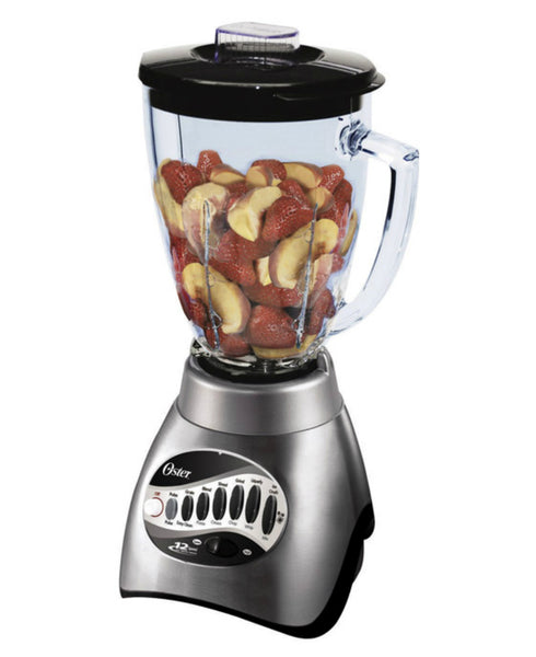 Oster 6811-C00 Classic Blender with 6-Cup Glass Jar, 12-Speed, Brushed Nickel