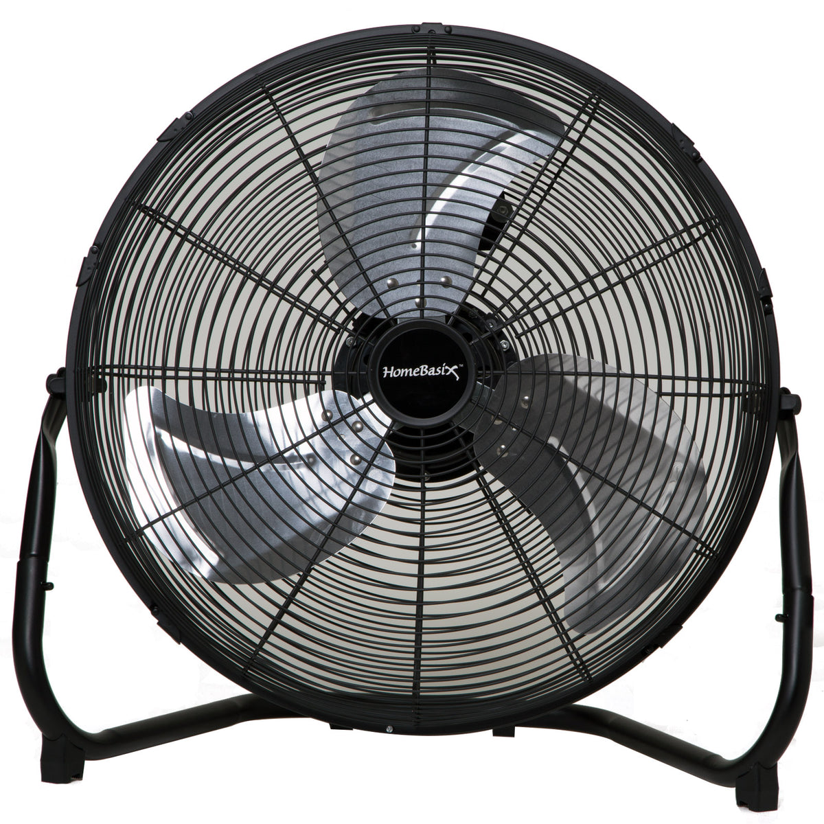 PowerZone LF-20 High Velocity Floor Fan, Black, 20"