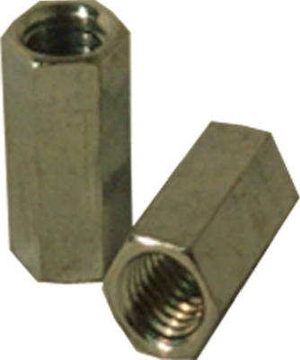SteelWorks 11845 Steel Coupling Nut, 3/8"-16, Zinc Plated