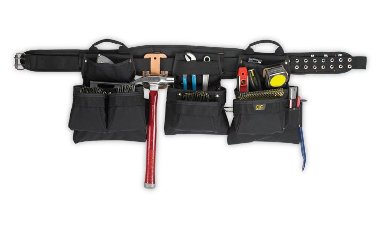 CLC 5605 Professional Carpenter's Combo Tool Belt, 18 Pockets, Large