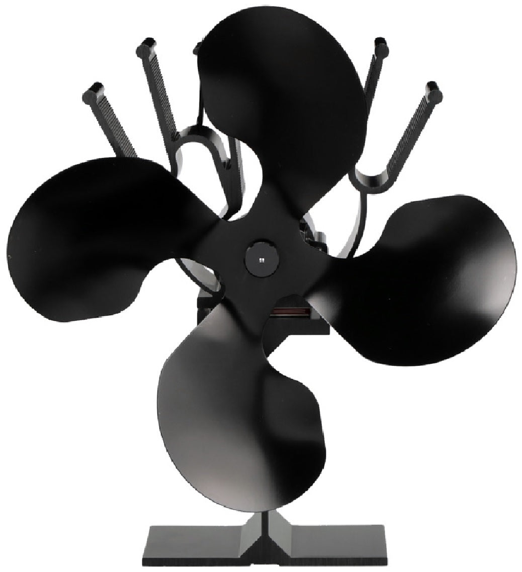 Ashley MH4 Miracle Heat Thermo Electric Stove Fan, Elegant, Steel