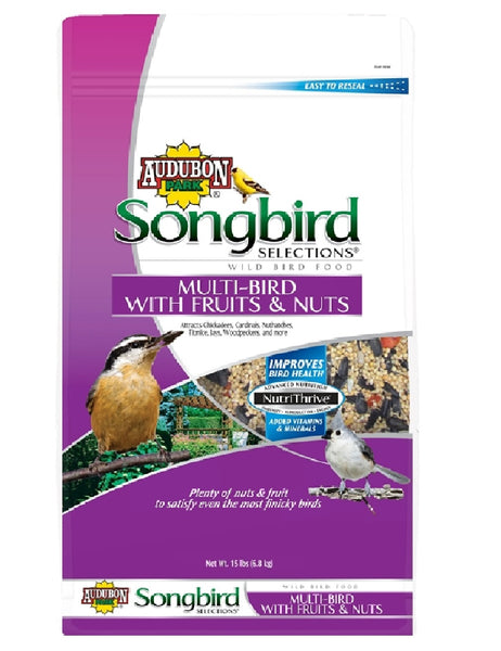 Audubon Park 11980 Songbird Selections Wild Bird Food, 15 lb