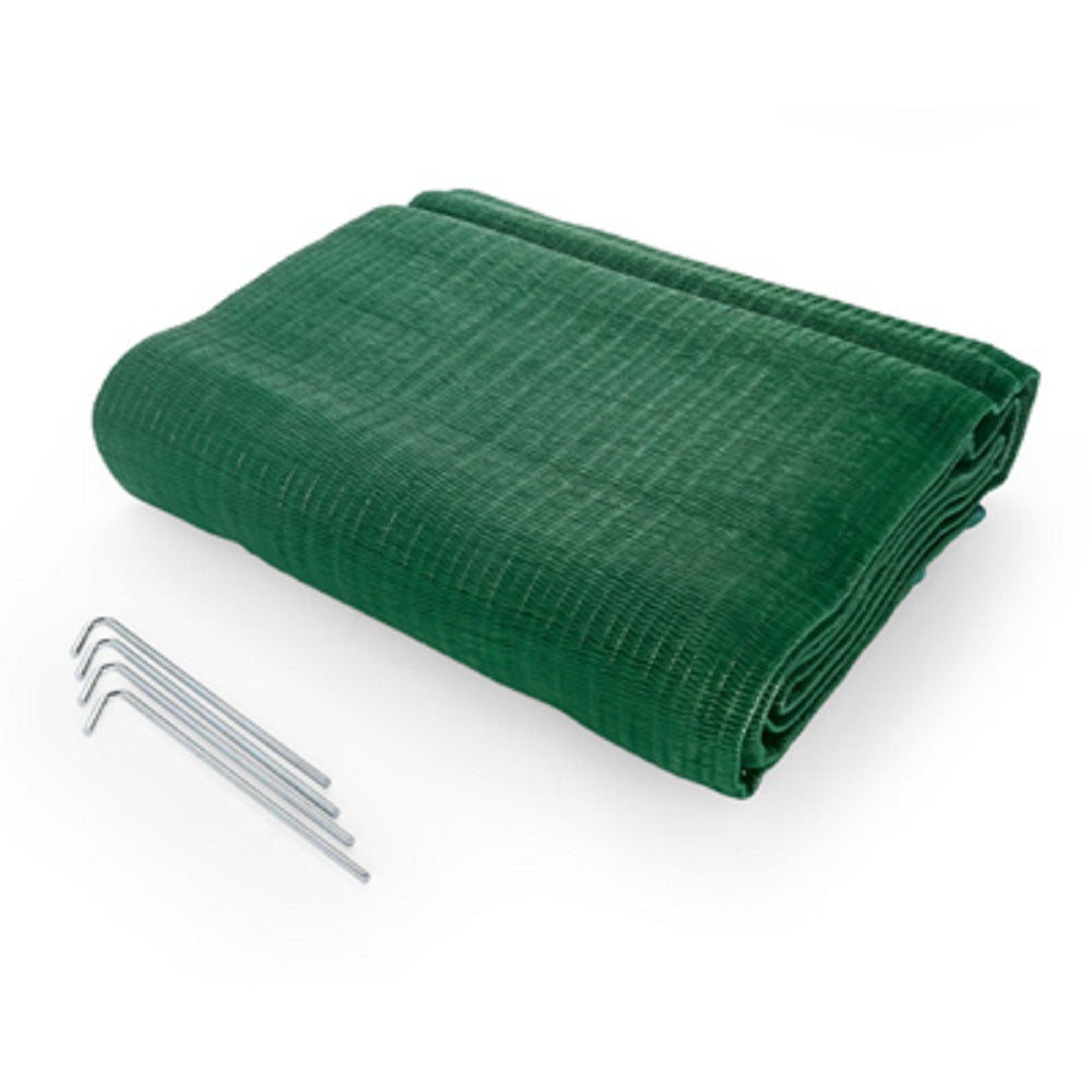 Camco 42880 Reversible Awning Leisure Mat, 6 feet X 9 feet, Green
