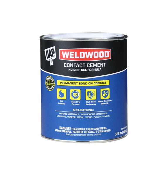 DAP 25312 Weldwood Contact Cement, Tan, 1 Quart