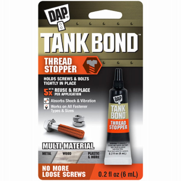 Dap 00167 Tank Bond Thread Stopper, Orange, 6 ML