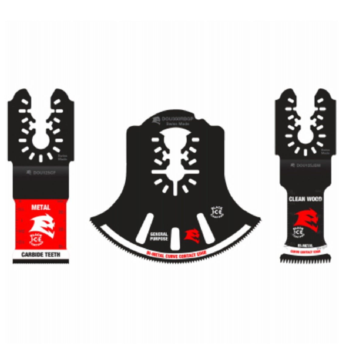 Diablo DOU3BS Universal Fit Bi-Metal Oscillating Blade Set, 3 Piece