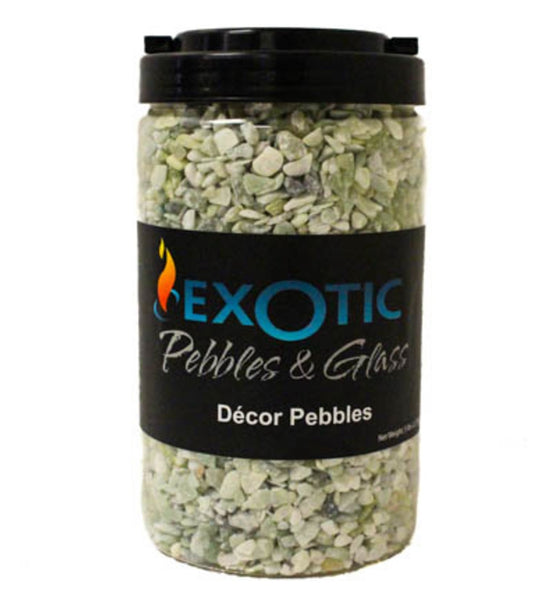 Exotic Pebbles & Aggregates BPJS-464J Decor Bean Pebbles, Jade