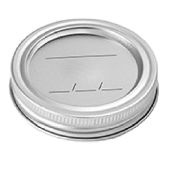 Homepointe X100372 Wide Mouth Canning Jar Lids with Bands, 12-Pack