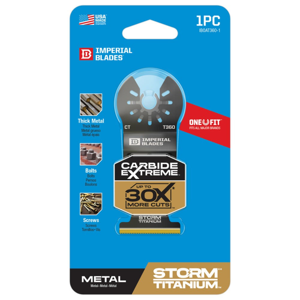 Imperial Blades IBOAT360-1 One Fit Oscillating Saw Blade, 3-1/2 Inch