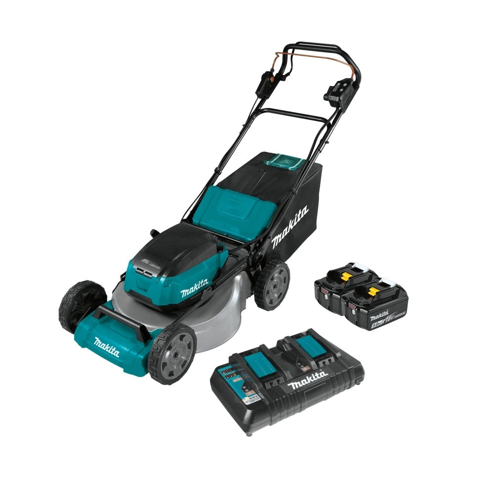Makita XML08PT1 Lawn Mower Kit, 5 Ah, 18 Volt