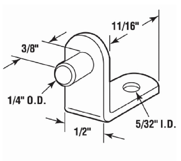 Prie-Line U 10159 – Clavija De Soporte Para Estante (0.197 In, Etal