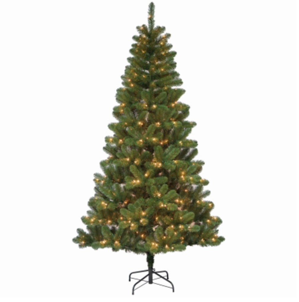 Puleo 329-DF-70C3 Christmas Prelit Douglas Fir Tee, 7 Feet