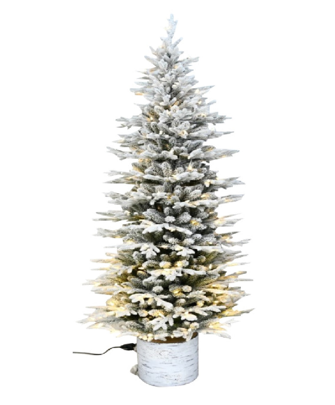Santas Forest 27660 Christmas Tree Flocked Birch Base, 5 Feet