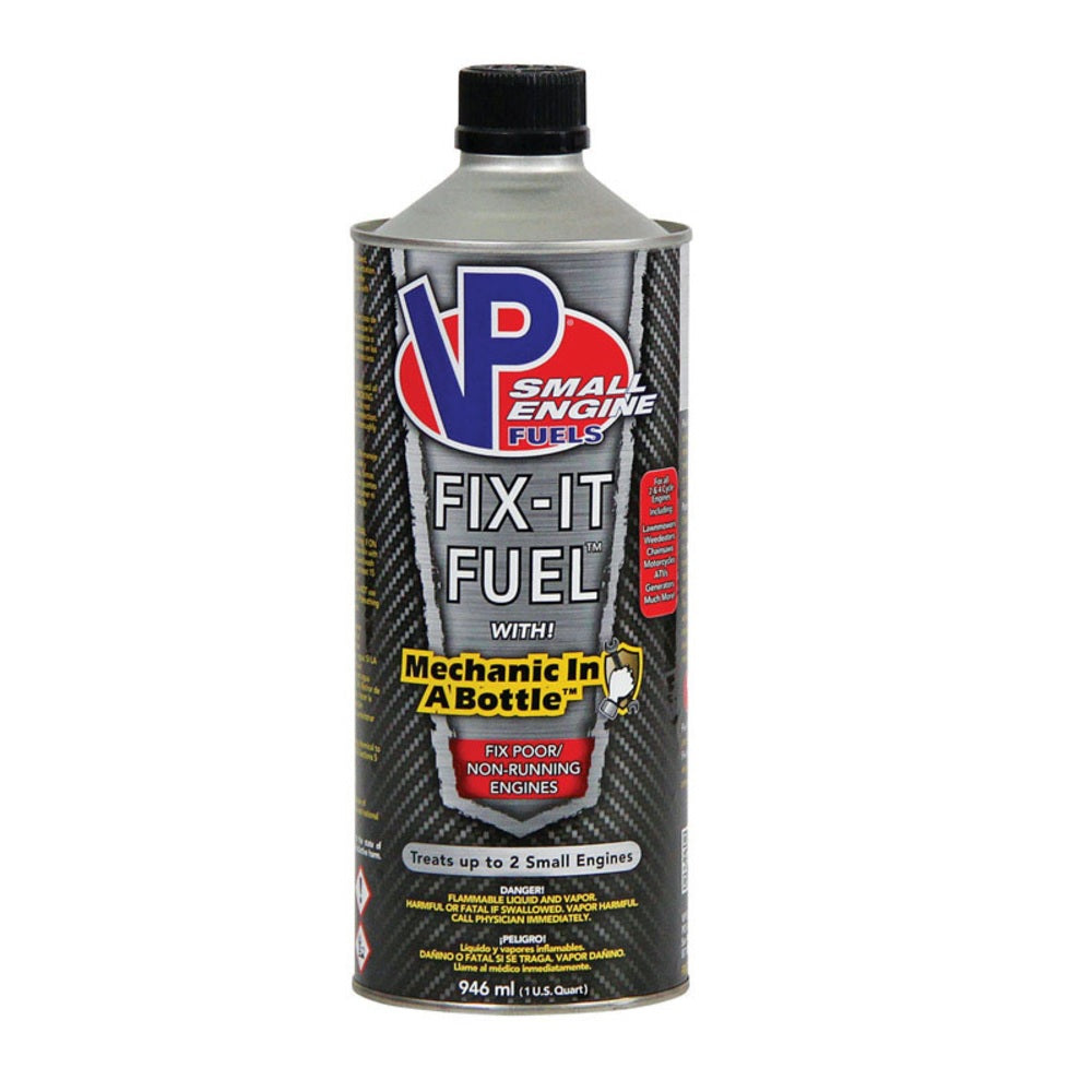 VP Racing 6635 Fix-It Fuel Mechanic In A Bottle Gasoline Small Engine Fuel, Quart