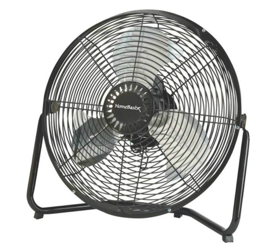 PowerZone LF-14 High Velocity Floor Fan, Black