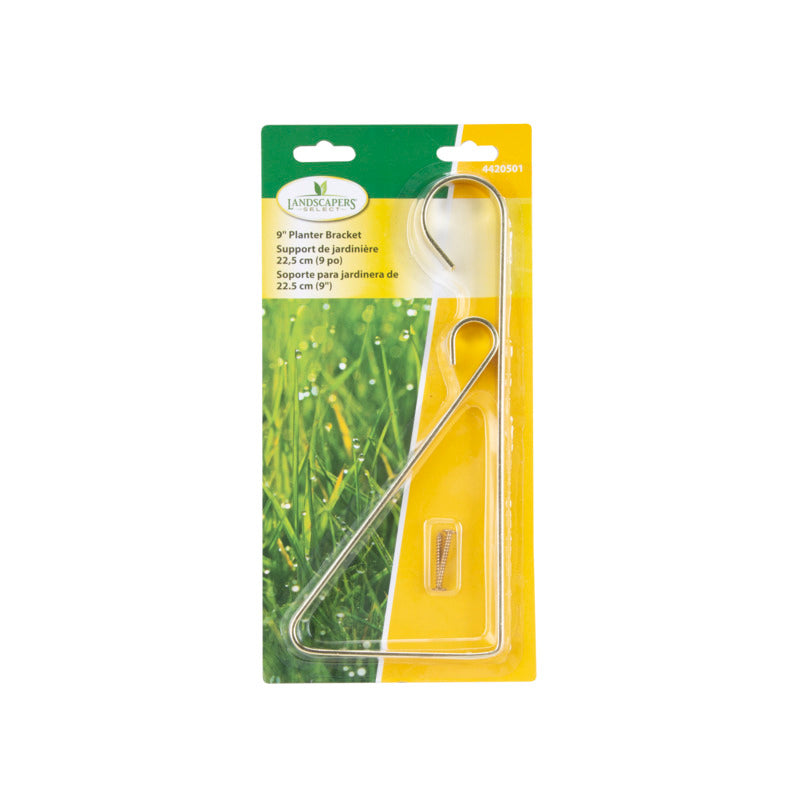 Landscapers Select GB0343L Hanging Plant Bracket, Brass, 9-5/8 in