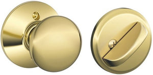 Schlage F59PLY605 Plymouth Interior Lock Handleset, Bright Brass
