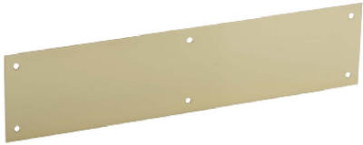 Schlage C8400B3-6X30 Bright Brass Kick Plate, 6'' x 30''