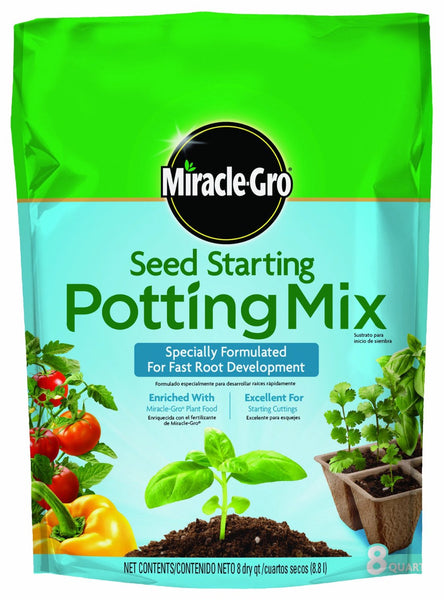 Miracle-Gro 74978500 Seed Starting Potting Mix, 8 Qt
