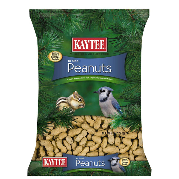 Kaytee 100522889 Peanuts in Shell for Wild Birds, 5 Lbs