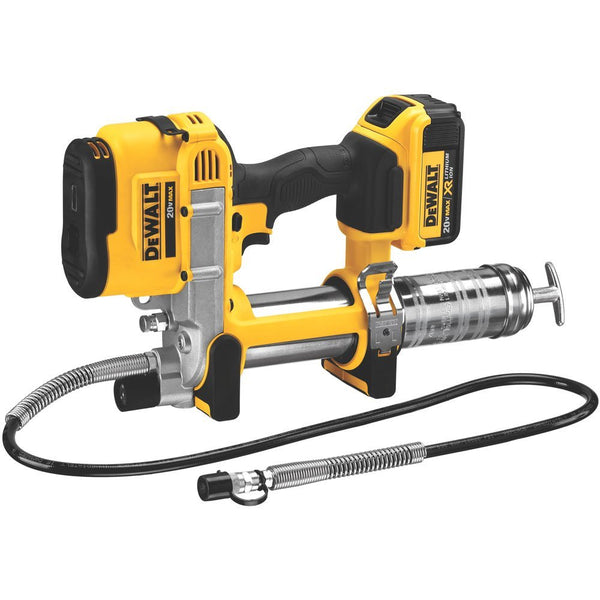 DeWalt® DCGG571M1 Lithium Ion Grease Gun with Shoulder Strap, 20V Max
