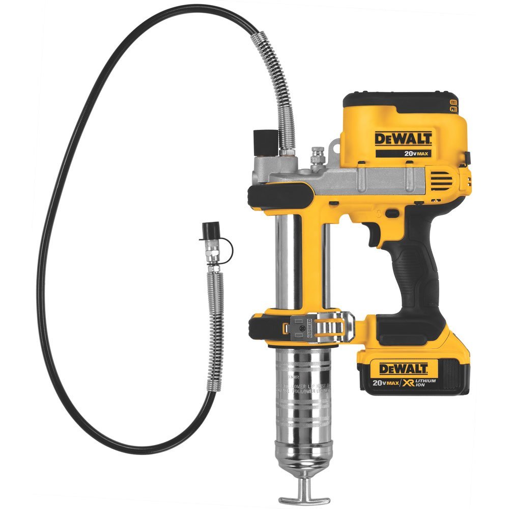 DeWalt® DCGG571M1 Lithium Ion Grease Gun with Shoulder Strap, 20V Max