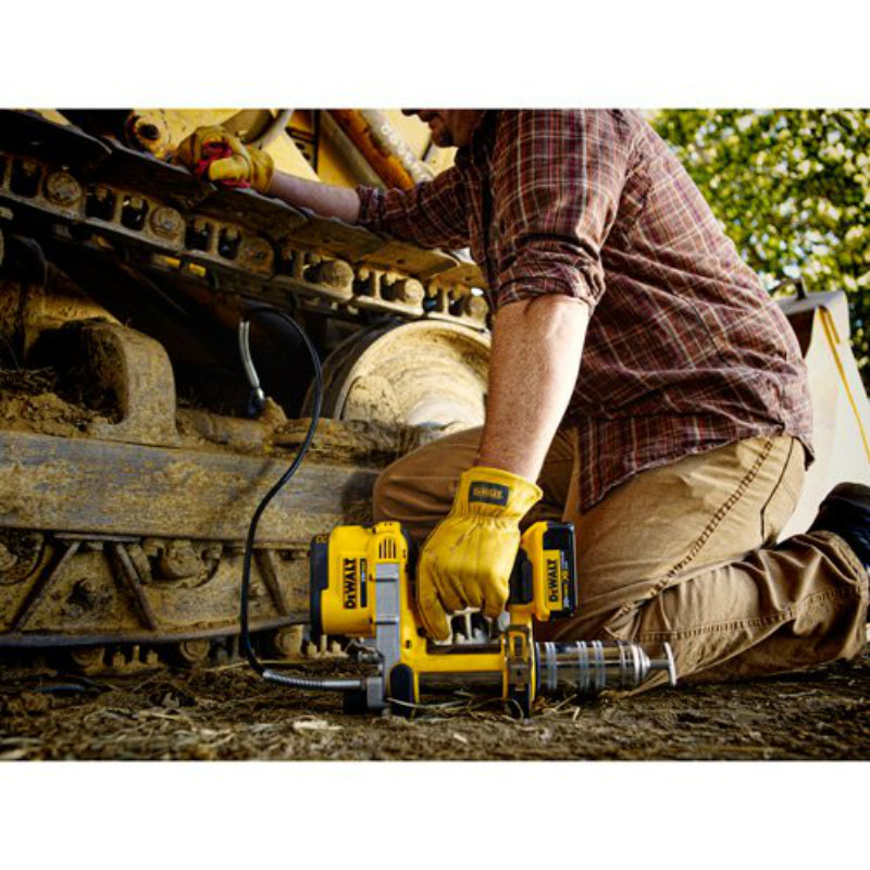 DeWalt® DCGG571M1 Lithium Ion Grease Gun with Shoulder Strap, 20V Max
