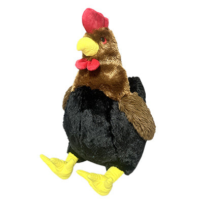 20" BLK Plush Chicken