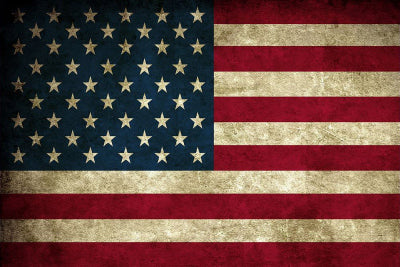 American Flag MTL Sign