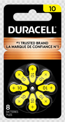 8PK #10 HearAid Battery