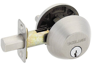 Schlage B60N619 Deadbolt, Satin Nickel