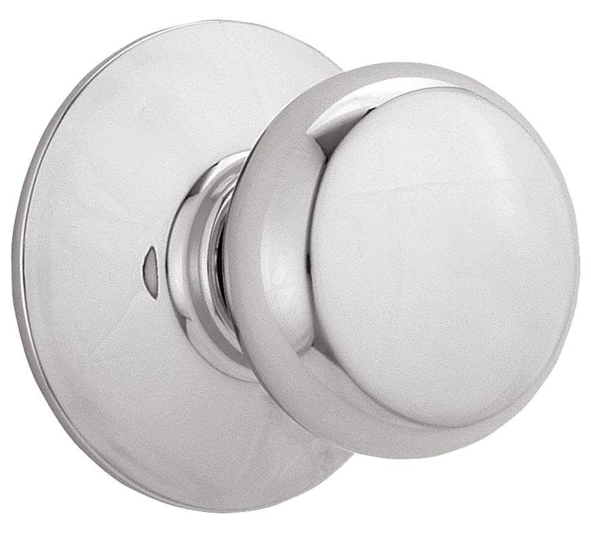 Schlage Lock F10CSV 626 Round Full Ball Door Knob Lockset, Satin Chrome