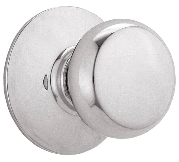 Schlage Lock F10CSV 626 Round Full Ball Door Knob Lockset, Satin Chrome