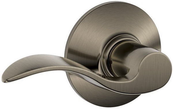 Schlage F10ACC620 Passage Lever Accent, Antique Pewter