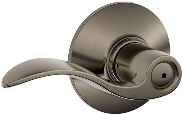 Schlage F40VACC620 Accent Privacy Lever, Antique Pewter