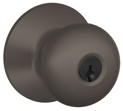 Schlage F51 PLY 613 Plymouth Entry Knob Locksets, K4, Oil Rubbed Bronze