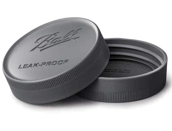 Ball 1440010812 Regular Mouth Storage Jar Lids, Black