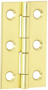Schlage C9041B3 Middle Butt Hinge, Bright Brass, 2" x 13/16"