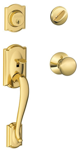 Schlage F60VCAMXPLY505 Camelot Plymouth Entrance Handle Set