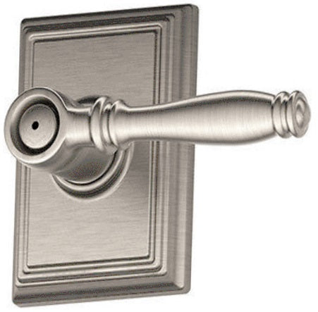 Schlage F40VBIR619ADD Birmingham Privacy Lever Lockset, Satin Nickel