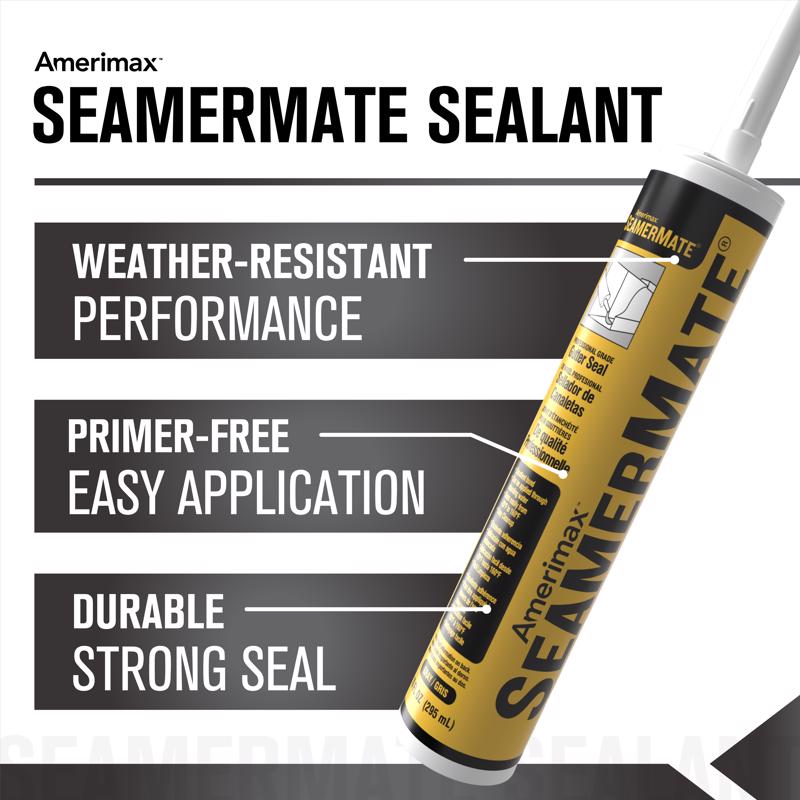 Amerimax 85148HP SeamerMate Gray Triploymer Gutter Sealant,  2 in. H X 2 in. W X 12 in. L