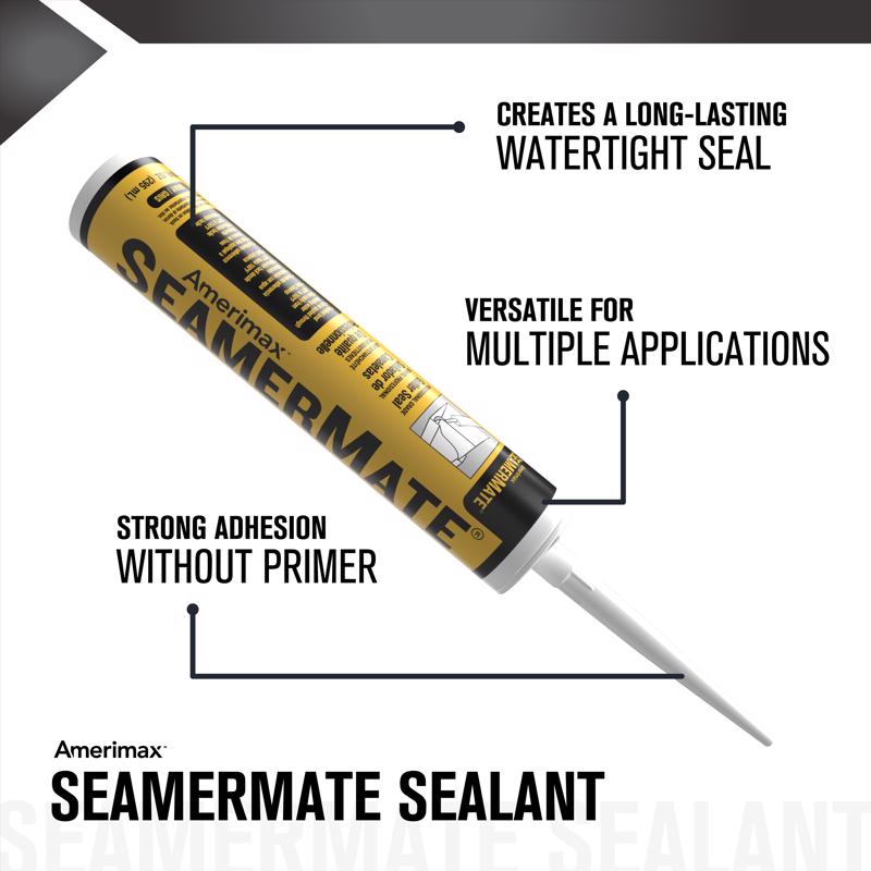 Amerimax 85148HP SeamerMate Gray Triploymer Gutter Sealant,  2 in. H X 2 in. W X 12 in. L