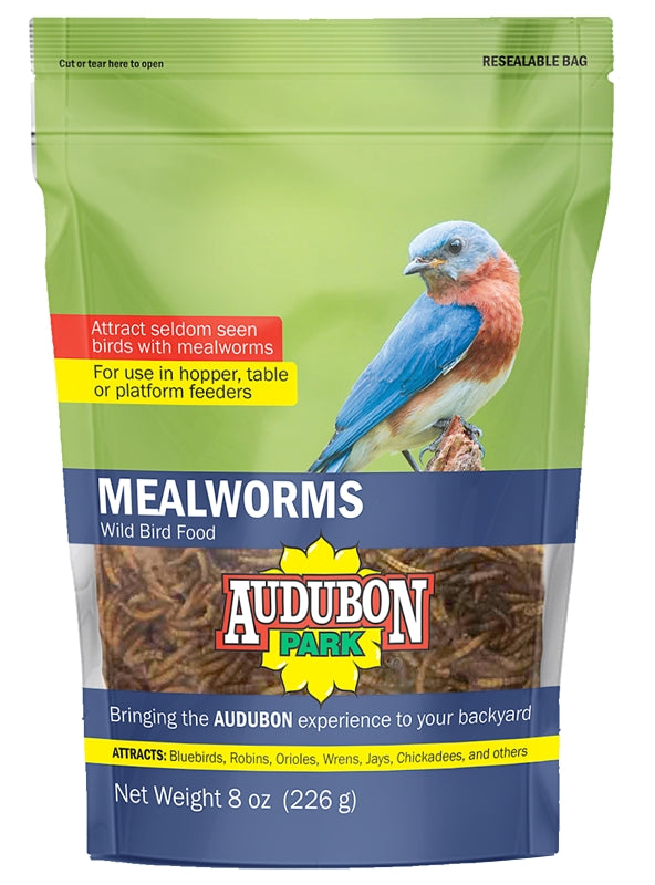 Audubon Park 12816 Mealworm Wild Bird Food, 8 Oz