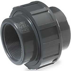 B&K 164-107 Pipe Union, 1-1/2 in, FPT, Gray, SCH 80 Schedule, 150 psi Pressure