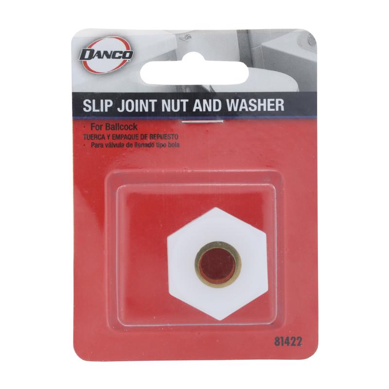 Danco 81422 Ballcock Coupling Nut Washer Multicolored Brass