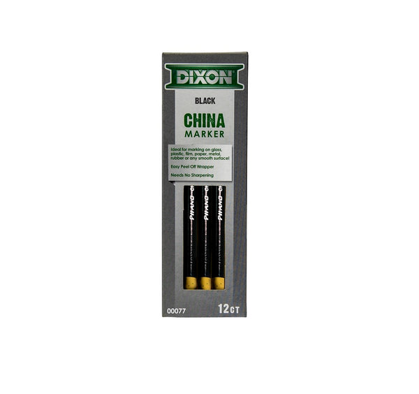 Dixon Ticonderoga 00077 China Marker, Black, 7 inches