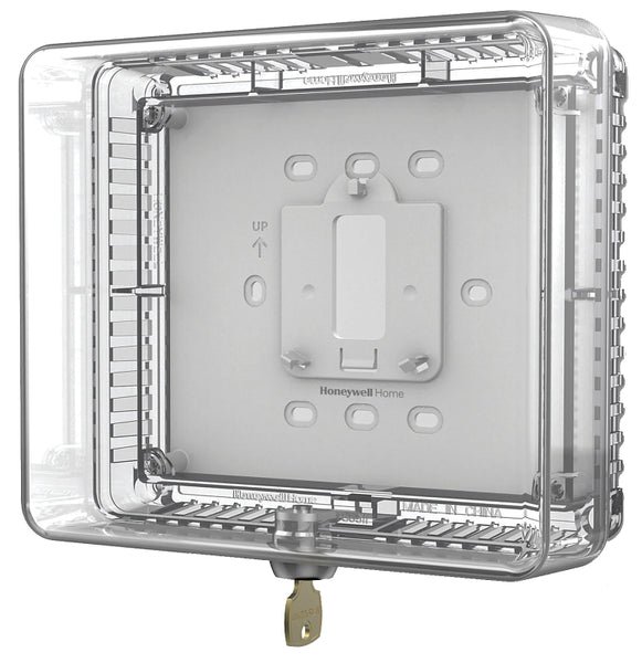 Honeywell CG511A1000 Medium Thermostat Guard Cover w/ Inner Shelf, Clear Plastic