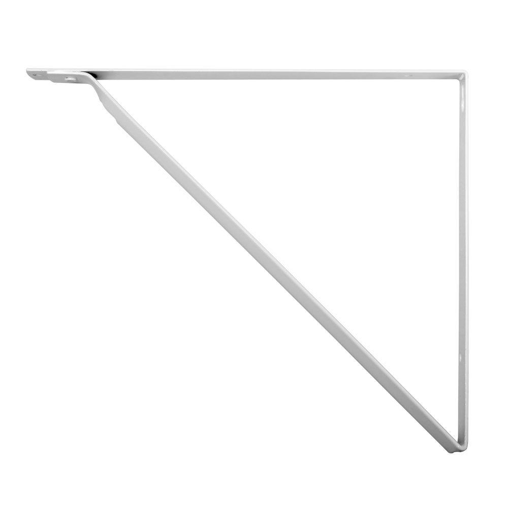 KNAPE & VOGT RP-0046-WT Closet Pro Steel Shelf Bracket, White, 11 Inch